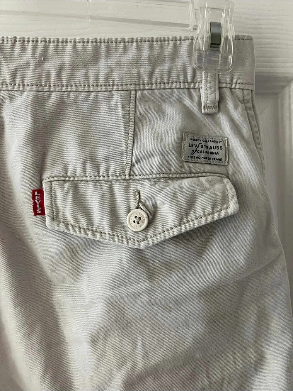 Levi's Light Khaki Cotton Chino Shorts